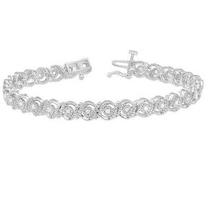 Macy's Diamond Swirl Tennis Bracelet (1/2 ct. t.w.)